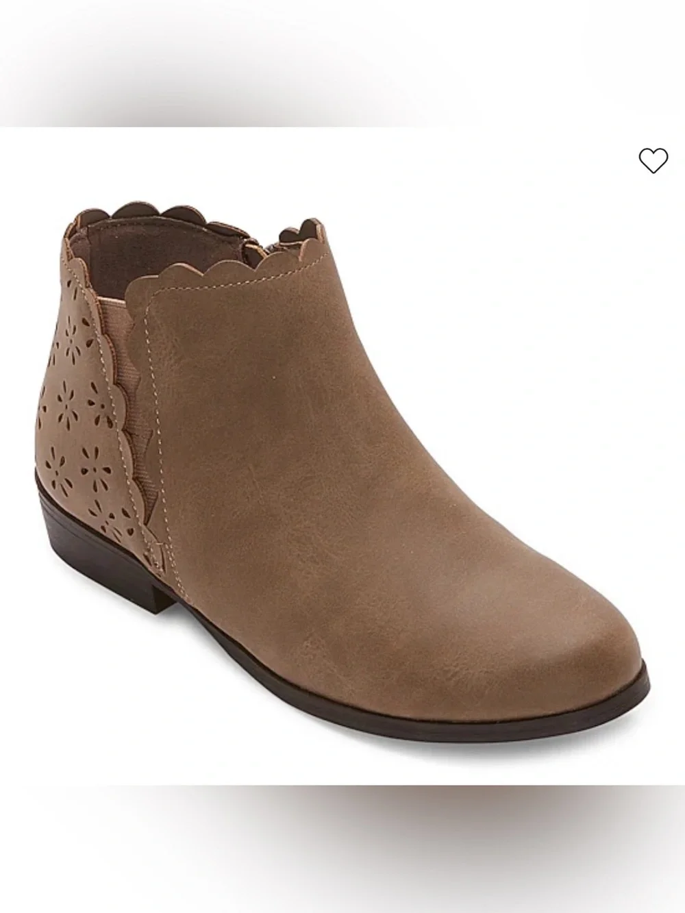 NWT Thereabouts Youth 5 Fits Womens 6.5 Size Conversion Kids Faux Suede Booties